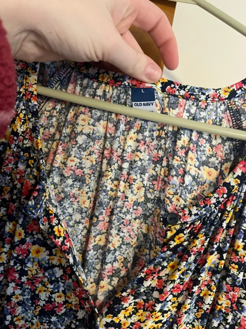 Old Navy floral maxi dress large